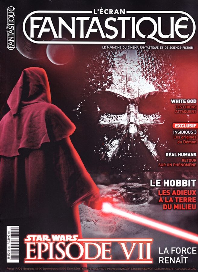 ECRAN FANTASTIQUE | L magazine side cover Issue 359 December 2014