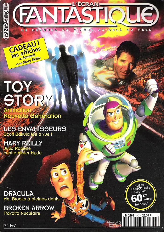 ECRAN FANTASTIQUE | L magazine side cover Issue 147 March 1996