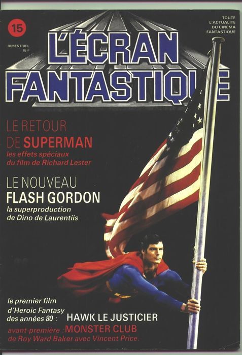 ECRAN FANTASTIQUE | L magazine side cover Issue 15  1980