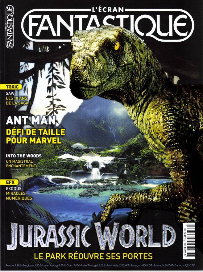 ECRAN FANTASTIQUE | L magazine side cover Issue 360 January 2015