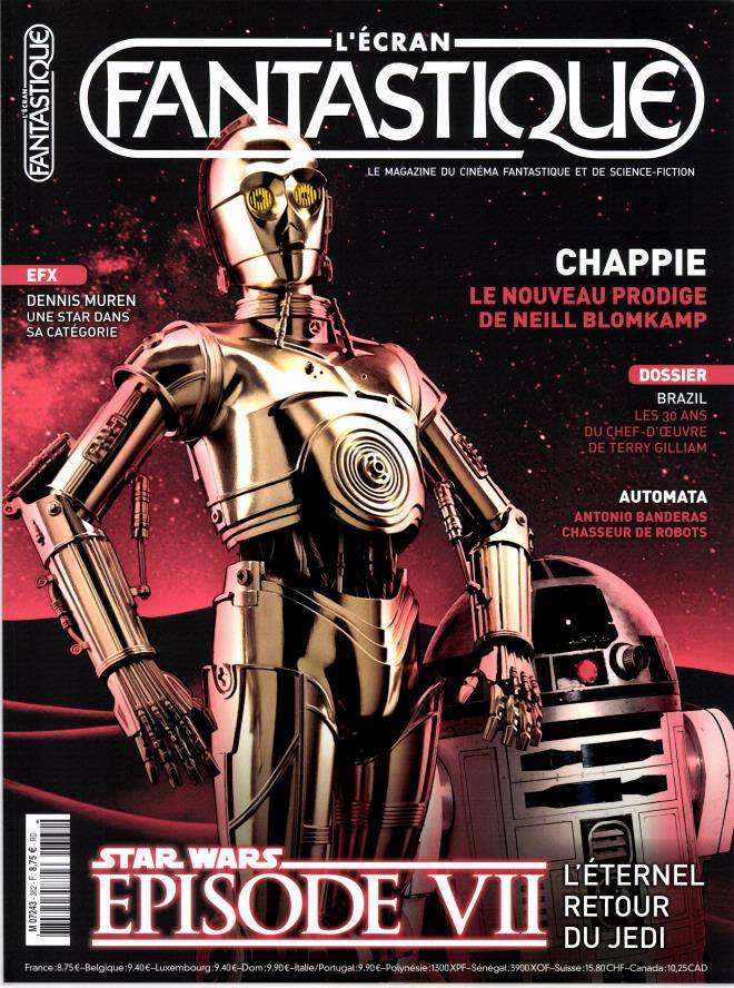 ECRAN FANTASTIQUE | L magazine side cover Issue 362 February 2015