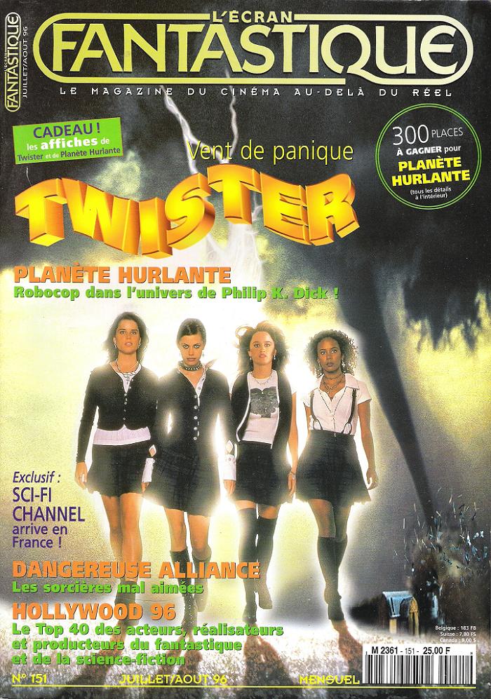 ECRAN FANTASTIQUE | L magazine side cover Issue 151 July 1996