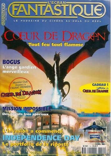 ECRAN FANTASTIQUE | L magazine side cover Issue 154 October 1996
