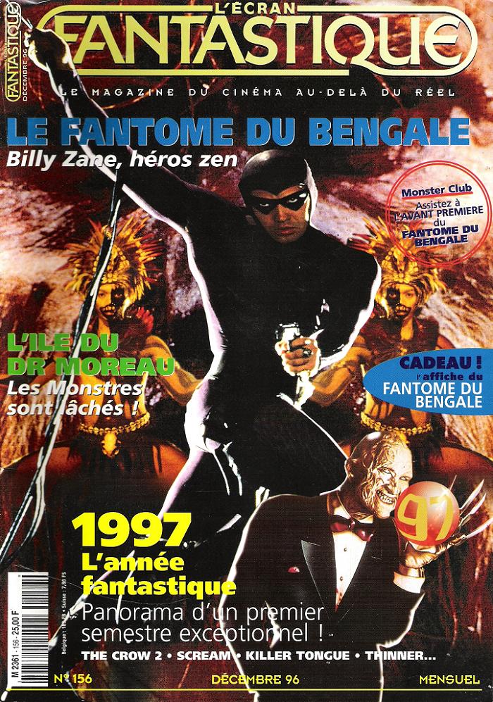 ECRAN FANTASTIQUE | L magazine side cover Issue 156 December 1996