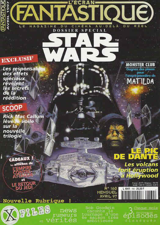 ECRAN FANTASTIQUE | L magazine side cover Issue 160 April 1997