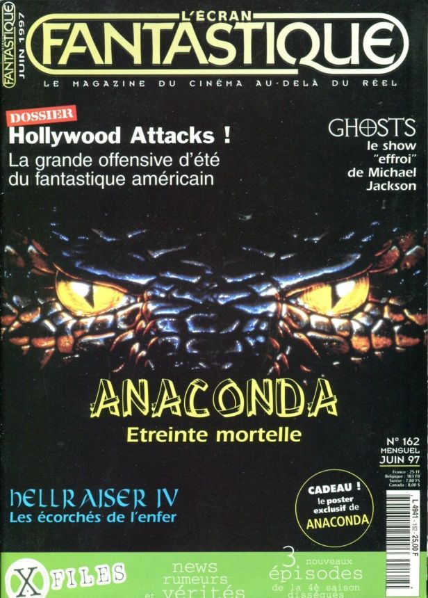 ECRAN FANTASTIQUE | L magazine side cover Issue 162 June 1997