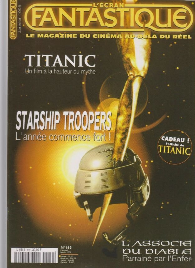 ECRAN FANTASTIQUE | L magazine side cover Issue 169 January 1998