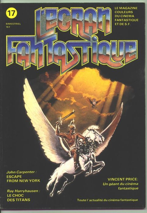 ECRAN FANTASTIQUE | L magazine side cover Issue 17  1981
