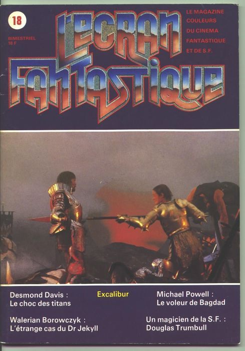 ECRAN FANTASTIQUE | L magazine side cover Issue 18  1981