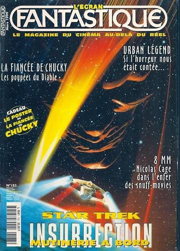 ECRAN FANTASTIQUE | L magazine side cover Issue 183 March 1999