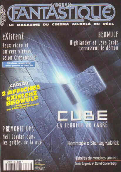 ECRAN FANTASTIQUE | L magazine side cover Issue 184 April 1999