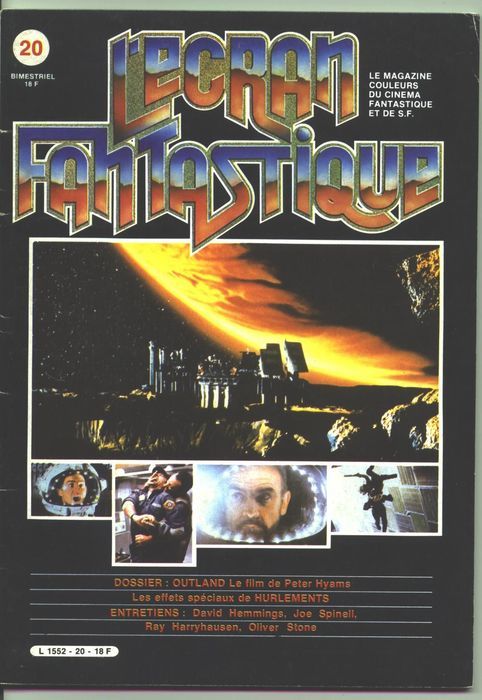 ECRAN FANTASTIQUE | L magazine side cover Issue 20  1981