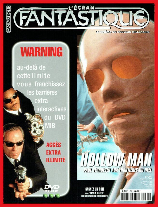 ECRAN FANTASTIQUE | L magazine side cover Issue 201 September 2000