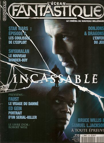 ECRAN FANTASTIQUE | L magazine side cover Issue 205 January 2001