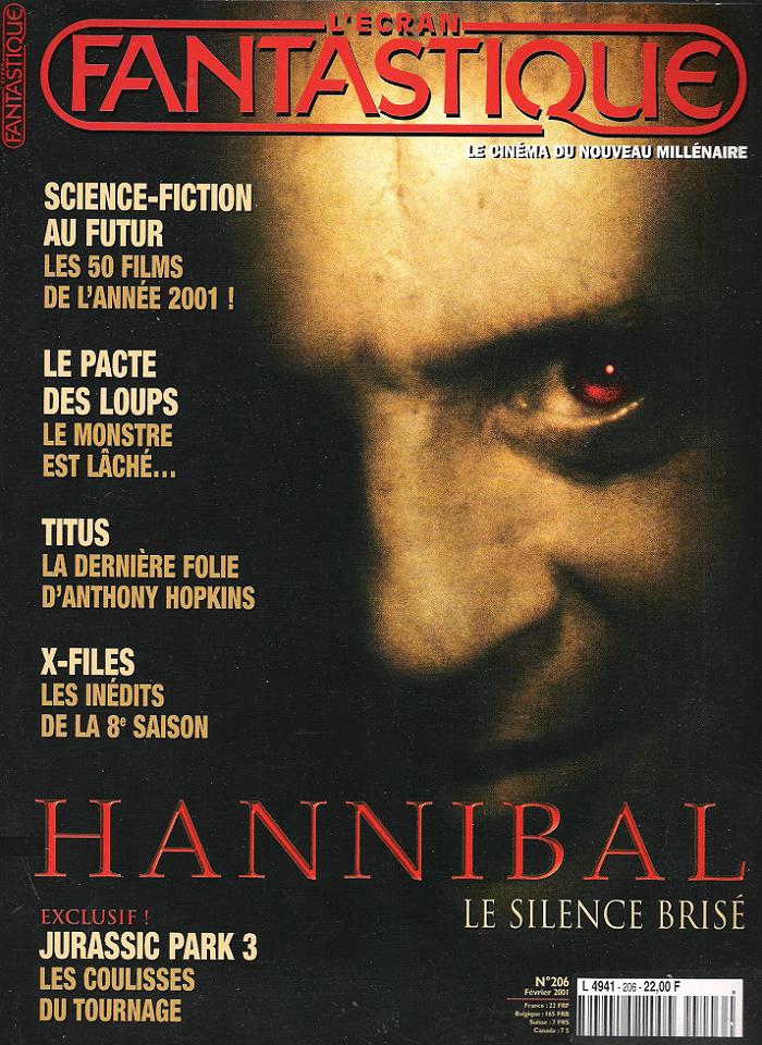 ECRAN FANTASTIQUE | L magazine side cover Issue 206 February 2001