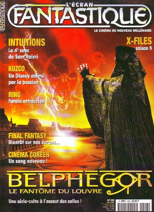 ECRAN FANTASTIQUE | L magazine side cover Issue 208 April 2001
