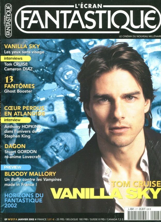 ECRAN FANTASTIQUE | L magazine side cover Issue 217 January 2002