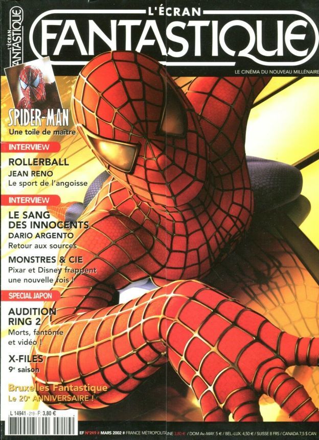 ECRAN FANTASTIQUE | L magazine side cover Issue 219 March 2002