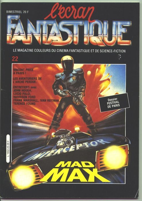 ECRAN FANTASTIQUE | L magazine side cover Issue 22  1982