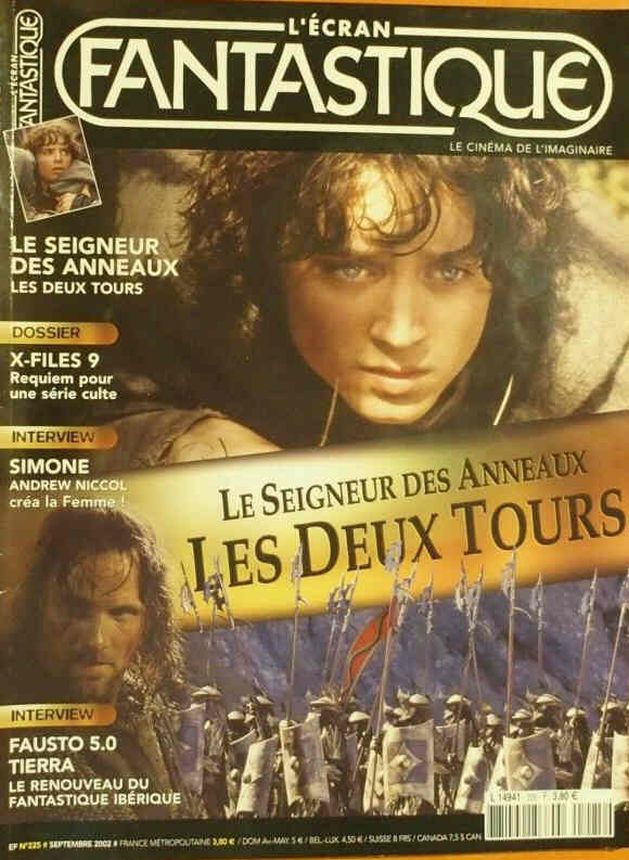 ECRAN FANTASTIQUE | L magazine side cover Issue 225 September 2002