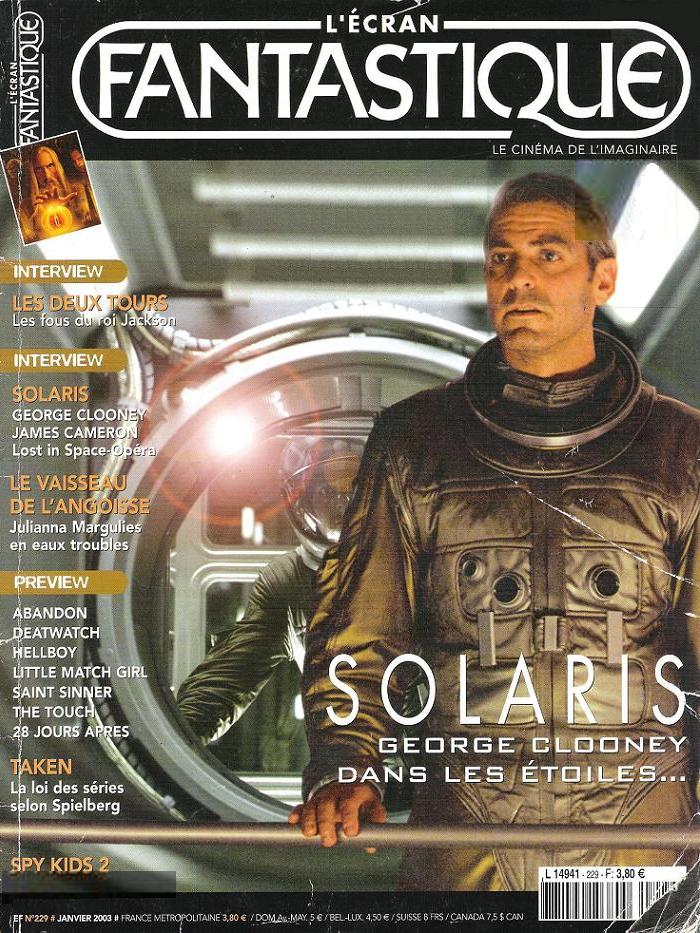 ECRAN FANTASTIQUE | L magazine side cover Issue 229 January 2003