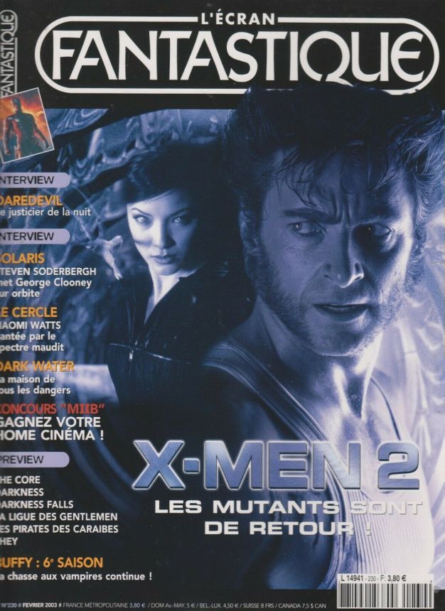 ECRAN FANTASTIQUE | L magazine side cover Issue 230 February 2003