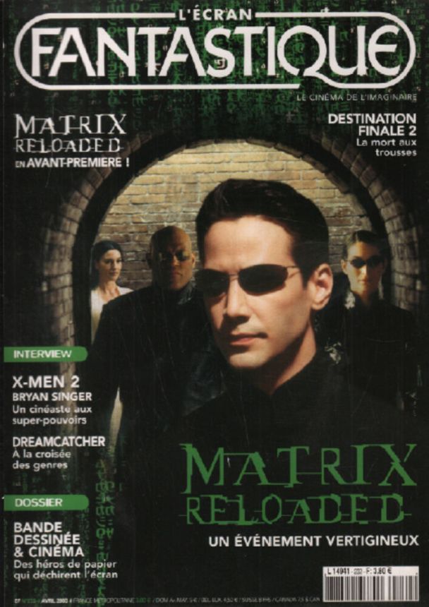 ECRAN FANTASTIQUE | L magazine side cover Issue 232 April 2003