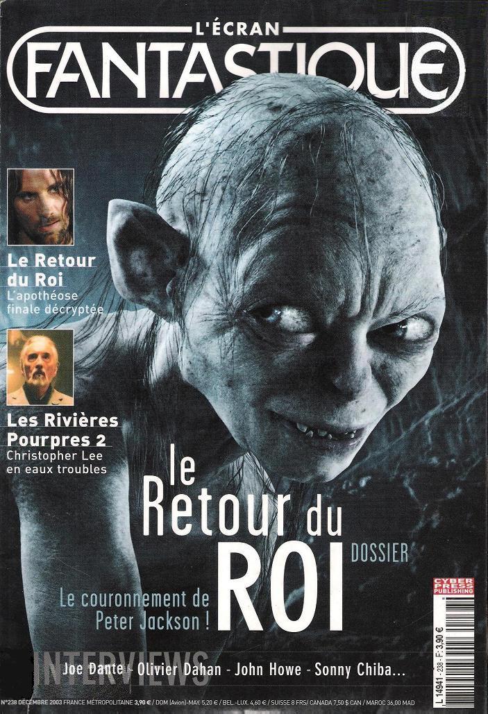 ECRAN FANTASTIQUE | L magazine side cover Issue 238 December 2003