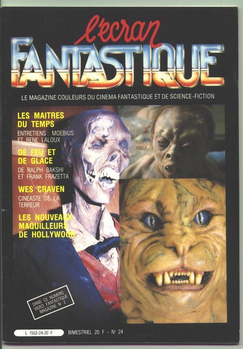 ECRAN FANTASTIQUE | L magazine side cover Issue 24  1982
