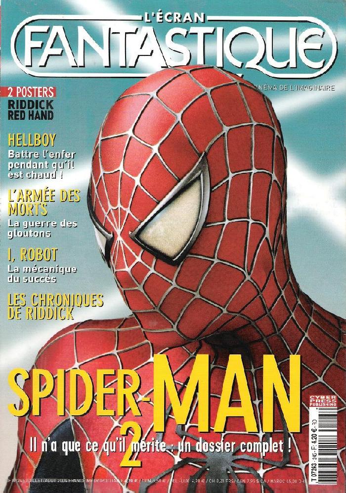 ECRAN FANTASTIQUE | L magazine side cover Issue 245 July/August 2004
