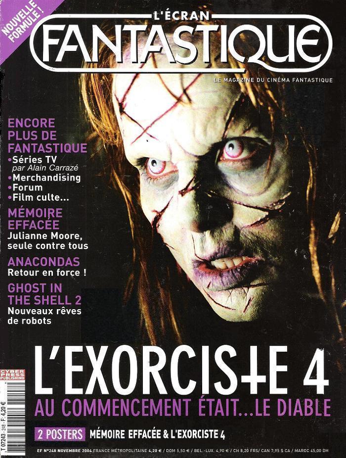 ECRAN FANTASTIQUE | L magazine side cover Issue 248 November 2004