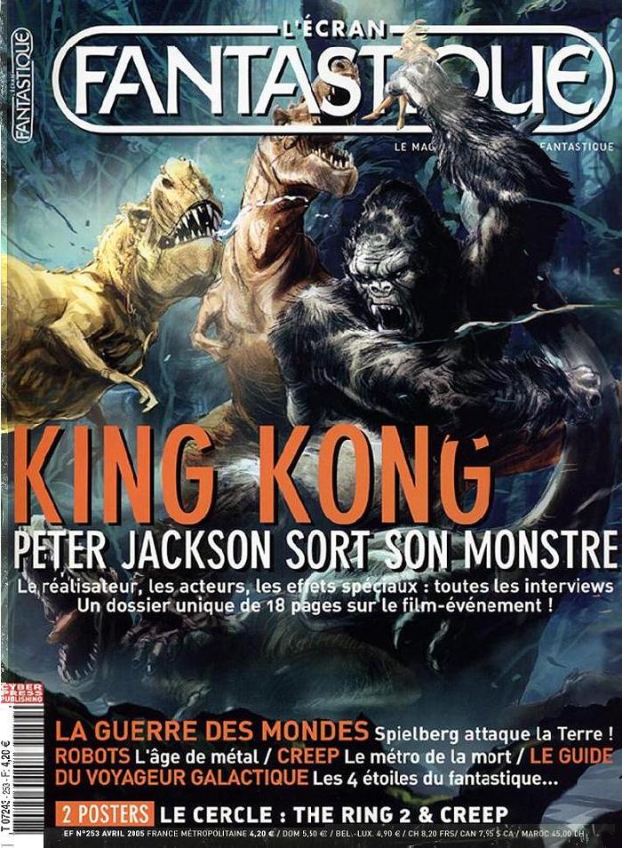 ECRAN FANTASTIQUE | L magazine side cover Issue 253 April 2005