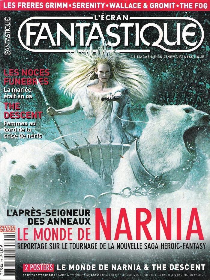 ECRAN FANTASTIQUE | L magazine side cover Issue 258 October 2005