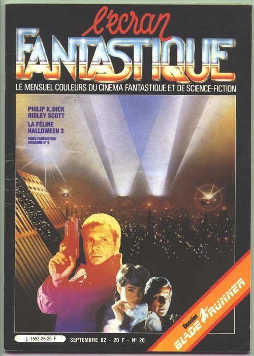 ECRAN FANTASTIQUE | L magazine side cover Issue 26  1982