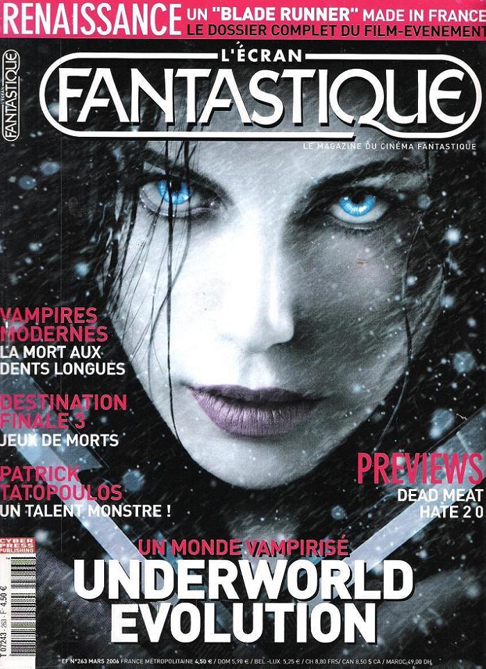 ECRAN FANTASTIQUE | L magazine side cover Issue 263 March 2006