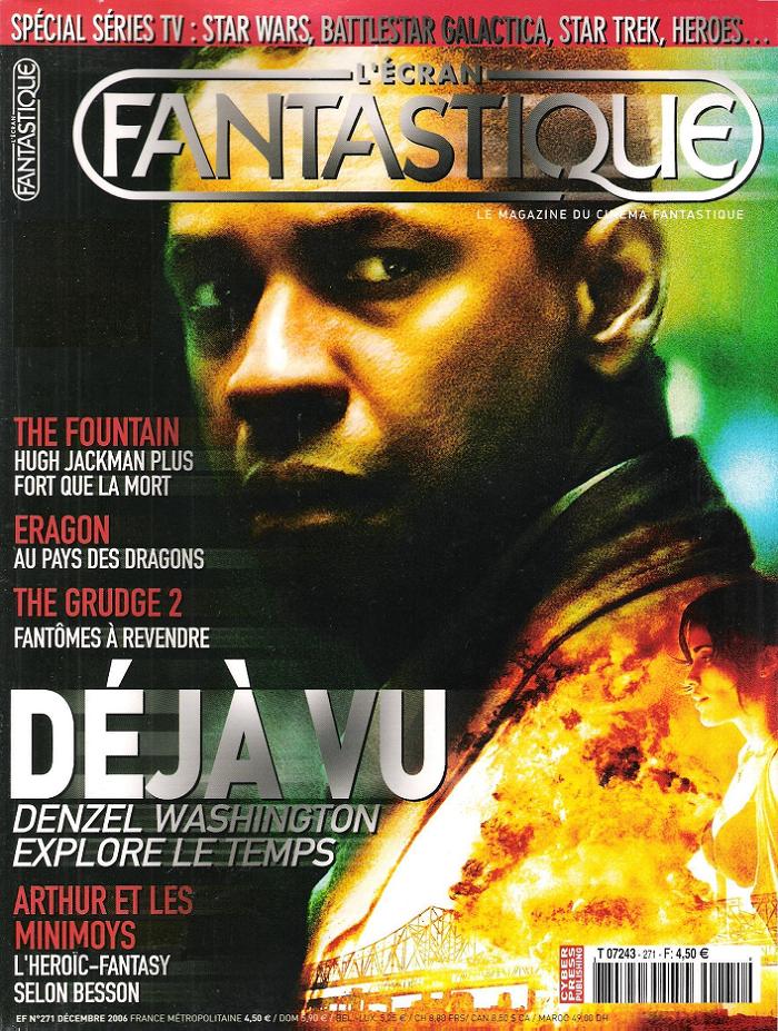 ECRAN FANTASTIQUE | L magazine side cover Issue 271 December 2006