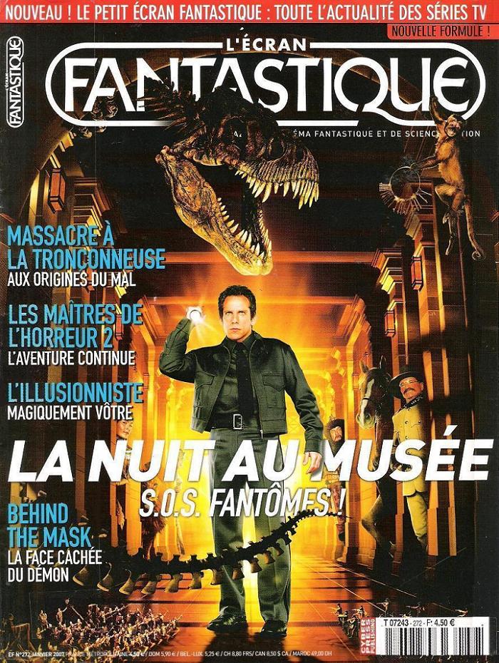 ECRAN FANTASTIQUE | L magazine side cover Issue 272 January 2007