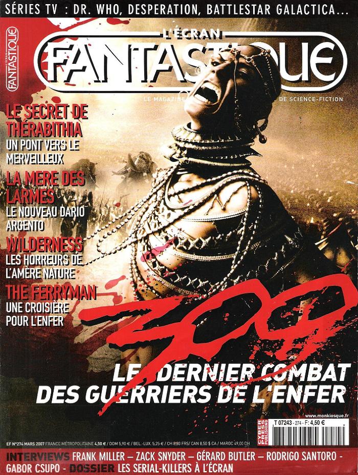 ECRAN FANTASTIQUE | L magazine side cover Issue 274 March 2007