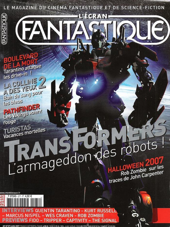 ECRAN FANTASTIQUE | L magazine side cover Issue 277 June 2007
