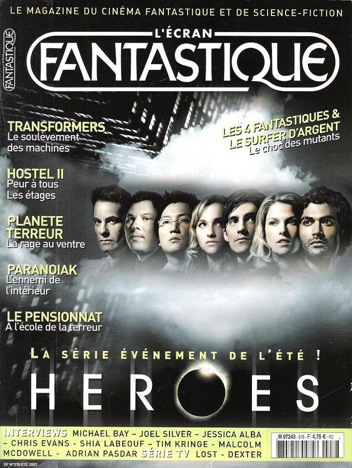 ECRAN FANTASTIQUE | L magazine side cover Issue 278 July/August 2007