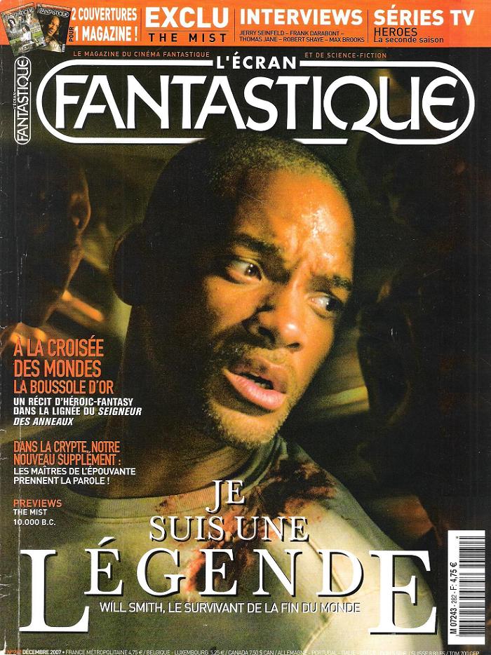 ECRAN FANTASTIQUE | L magazine side cover Issue 282 December 2007