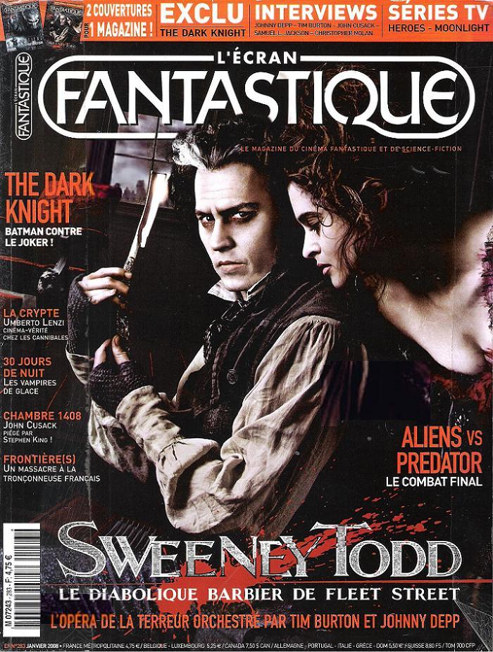 ECRAN FANTASTIQUE | L magazine side cover Issue 283 January 2008