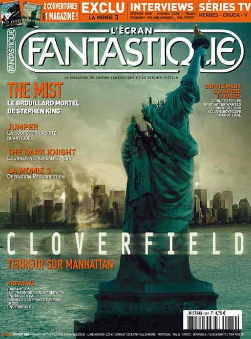 ECRAN FANTASTIQUE | L magazine side cover Issue 284 February 2008