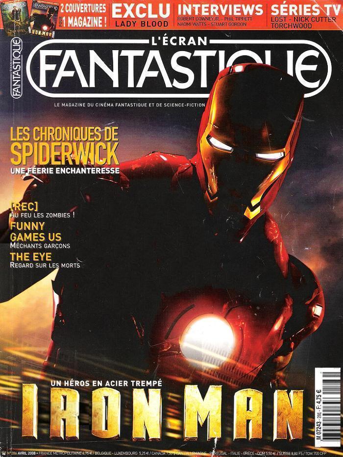 ECRAN FANTASTIQUE | L magazine side cover Issue 286 April 2008