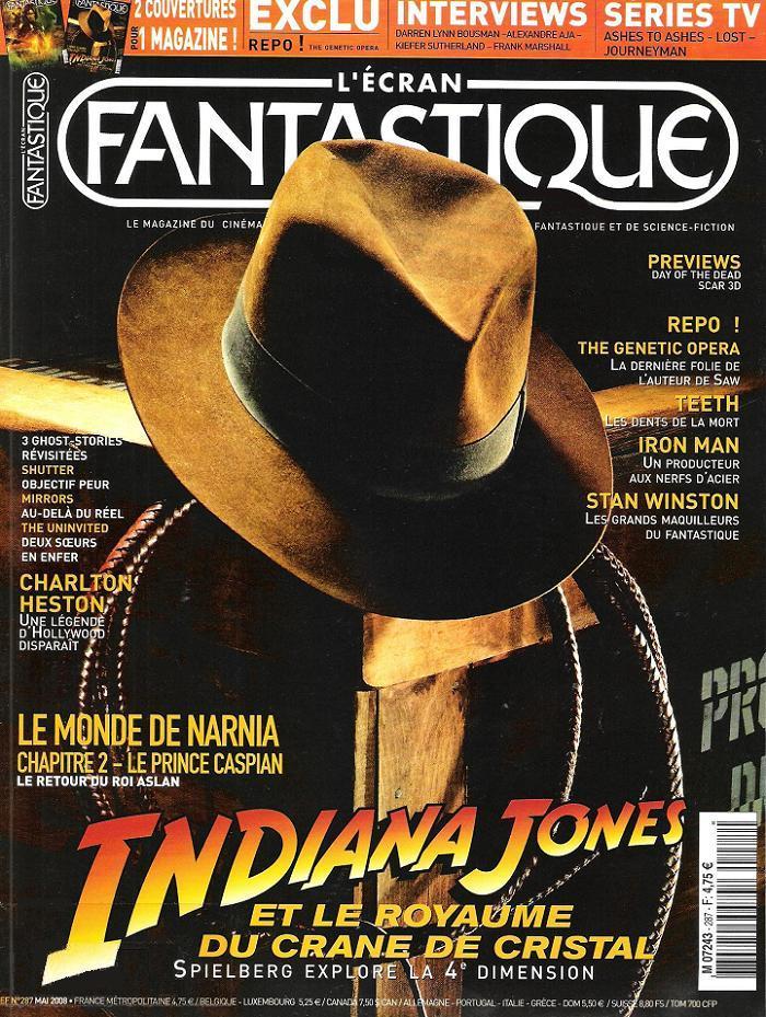 ECRAN FANTASTIQUE | L magazine side cover Issue 287 May 2008