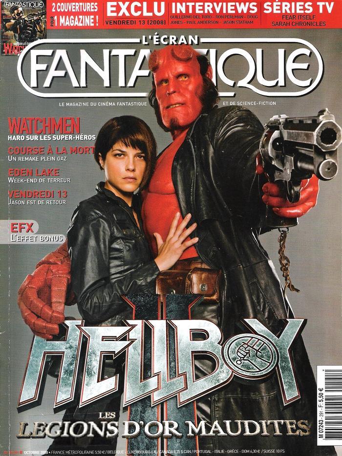ECRAN FANTASTIQUE | L magazine side cover Issue 291 October 2008
