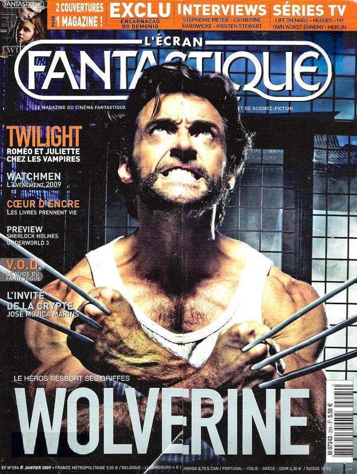 ECRAN FANTASTIQUE | L magazine side cover Issue 294 January 2009