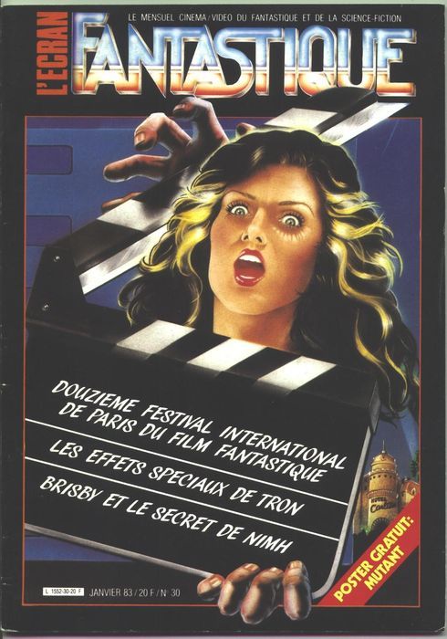 ECRAN FANTASTIQUE | L magazine side cover Issue 30  1983