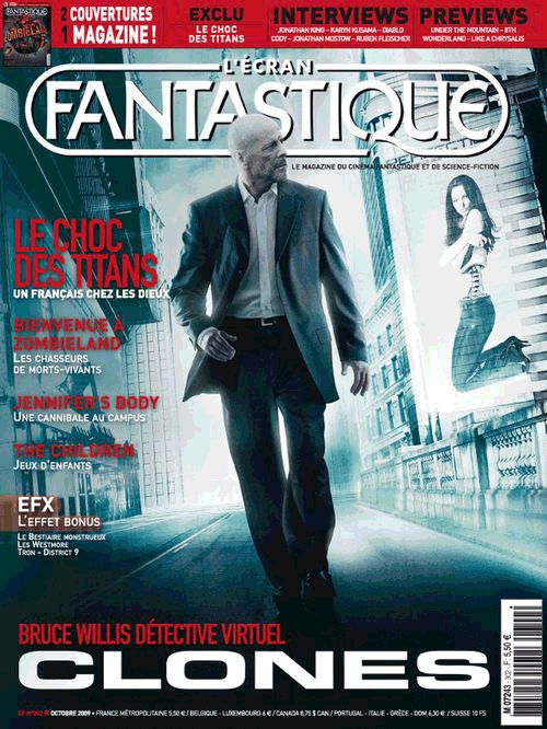 ECRAN FANTASTIQUE | L magazine side cover Issue 302 October 2009