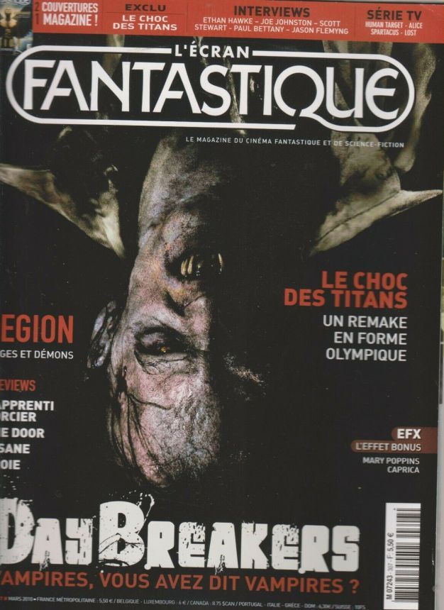 ECRAN FANTASTIQUE | L magazine side cover Issue 307 March 2010
